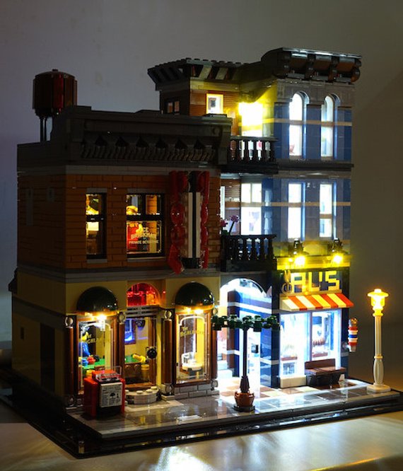 Light Kit for Lego 10246 Detectives Office set usb powered