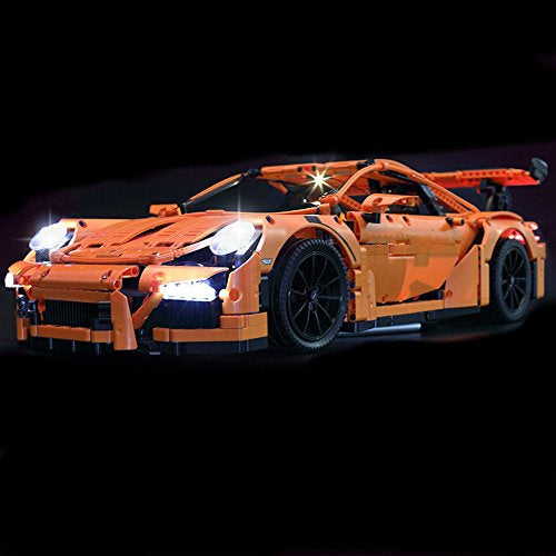 LED Light Kit for TECHNIC Porsche 911 GT3 RS Model Lego 42056 USB Power