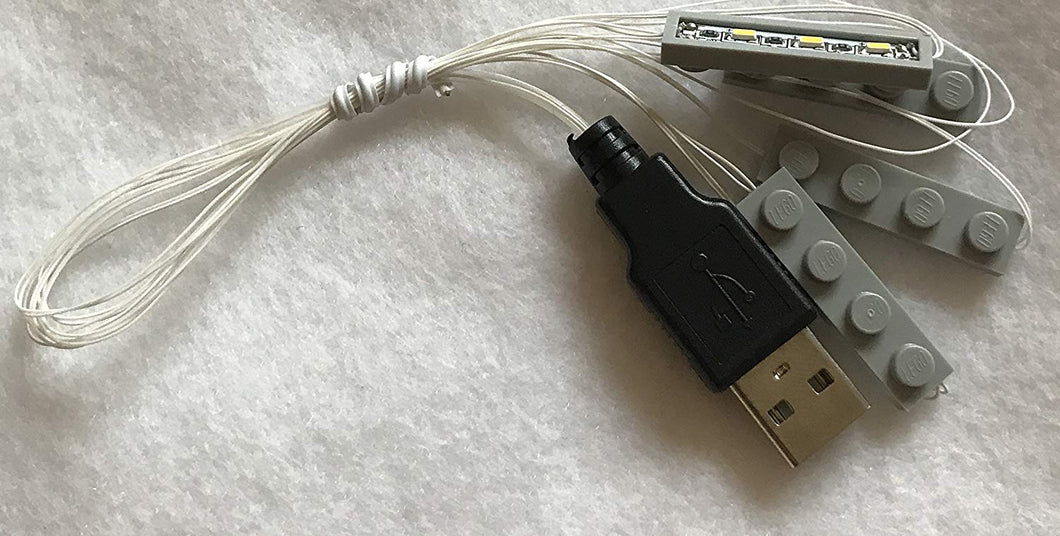 Gray 4 1x4 Light for Lego Creator House USB Connected