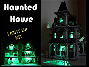 USB Powered LED Light Kit with Flashing lamp Post for Lego 10228 Haunted House