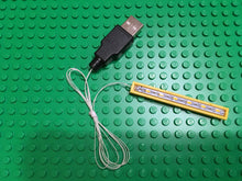 New 1x8 yellow led light brick for lego usb connected for lego custom