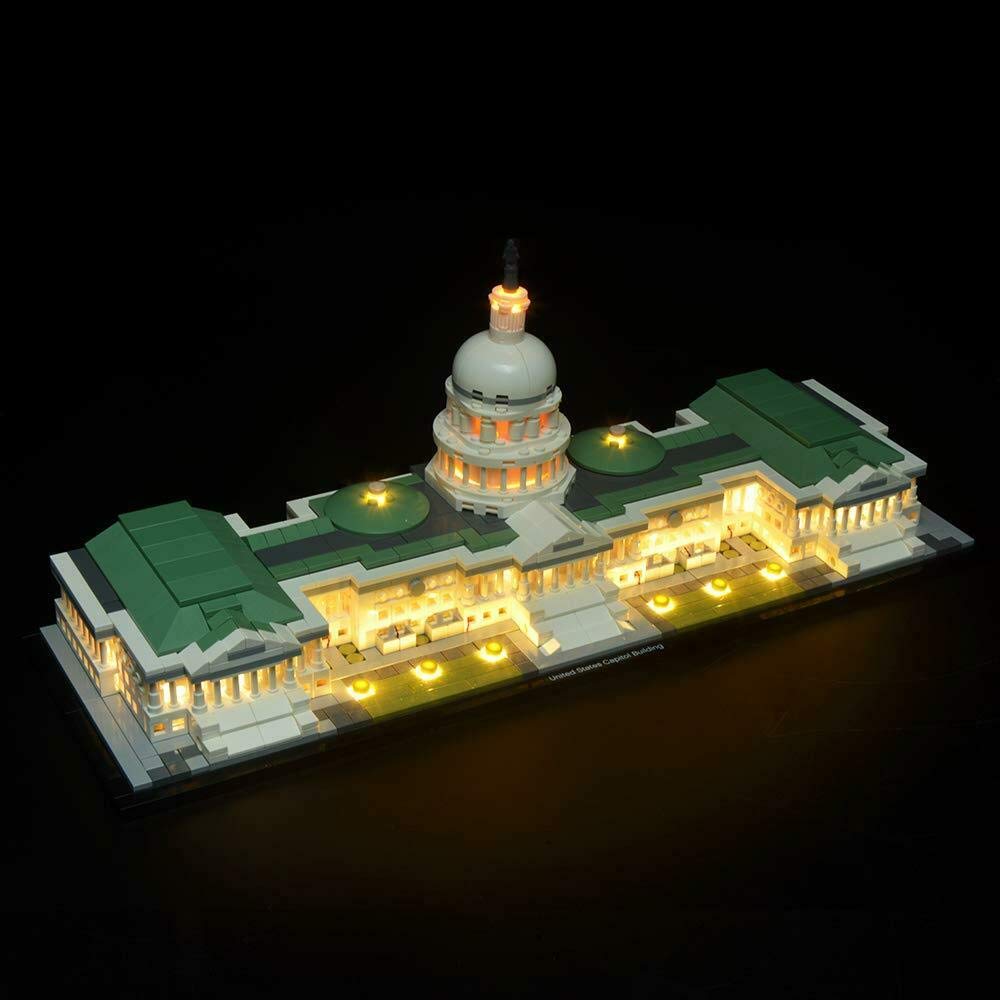 Brickled LED Light Kit for Lego 21030 Architecture United States Capitol Building (Lego Set No Included)