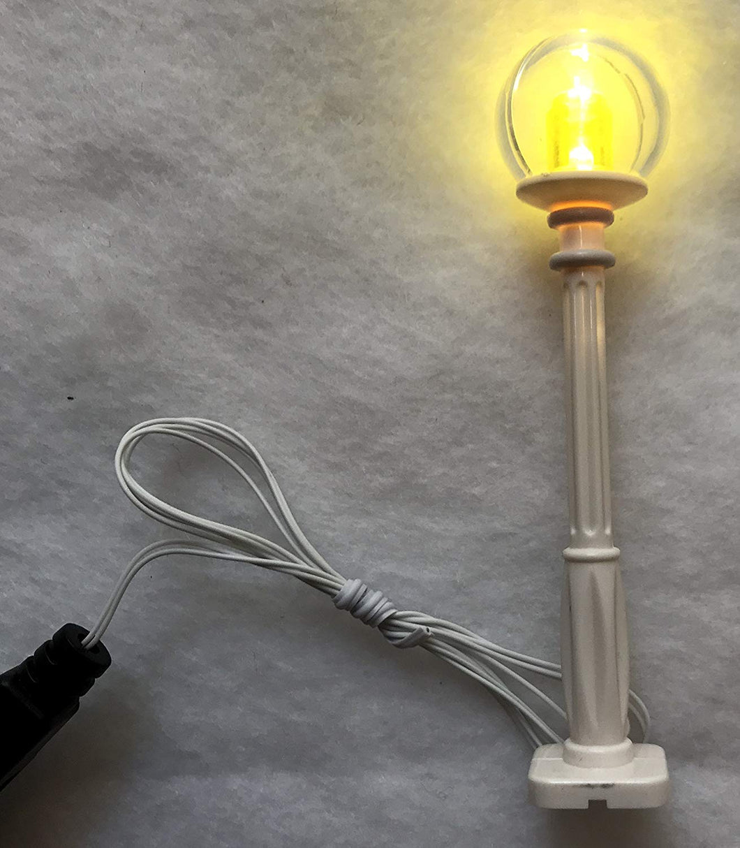 white Christmas Village Lamp Post LED street light for lego usb