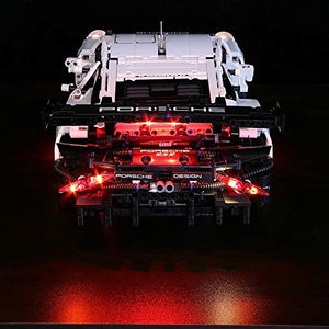 LED Light Kit for Porsche 911 RSR Model Lego 42096 USB Power