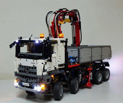 LED Light Kit For Technic Mercedes Benz Arocs Lego 42043 USB power