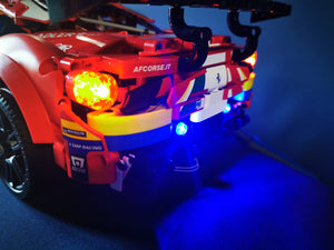 LED Lighting Kit for Lego 42125 Ferrari 488 GTE Technic AF Corse #51