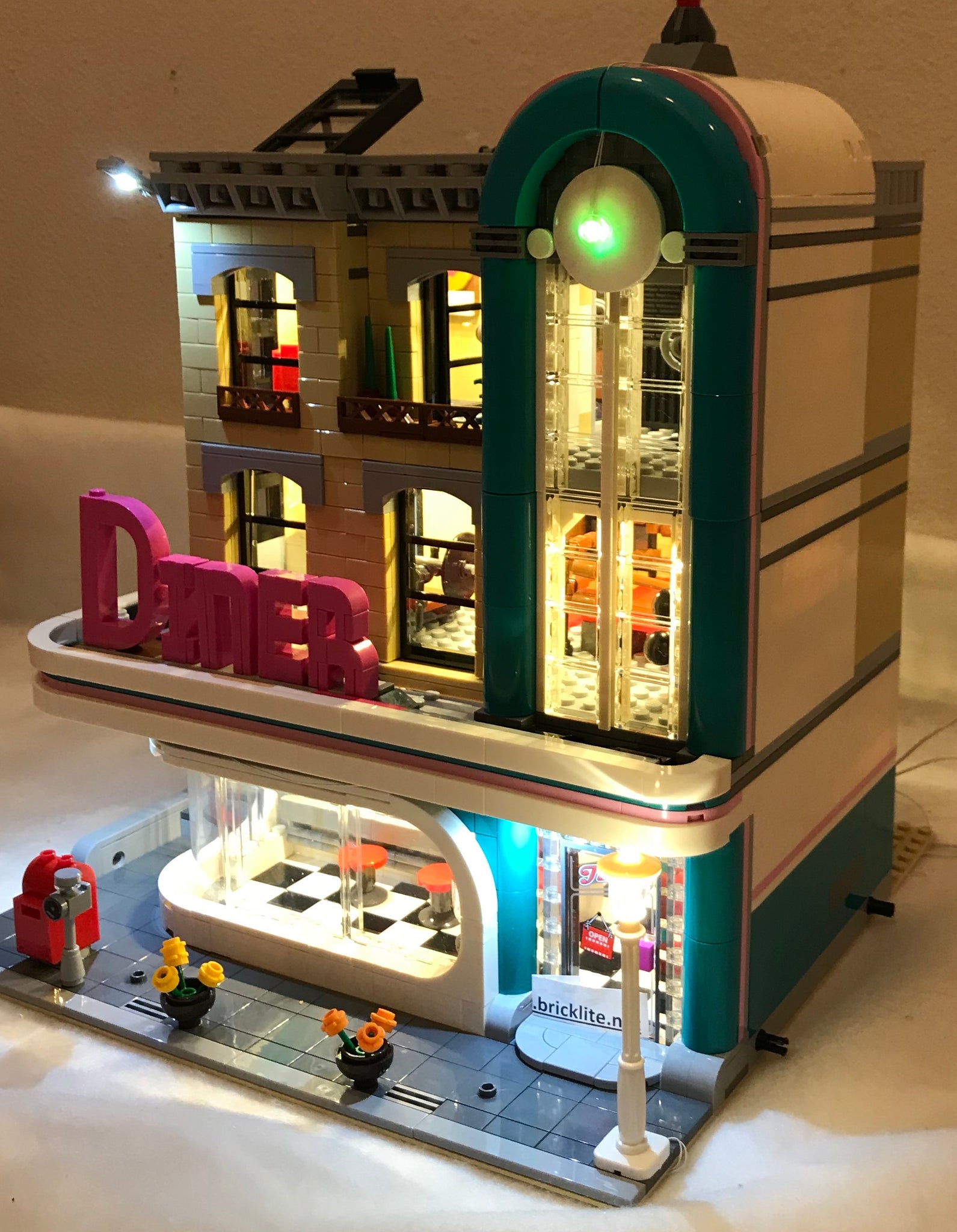 LED Lighting Kit for lego Downtown Diner 10260 BRICKSTARS