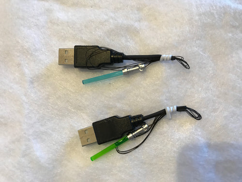 New 2 packs STAR WARS led lightsabers for lego usb  powered lightup starwars