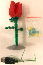 Led Lightup Rose Flower Plant Gift for Valentine for Lego 852786